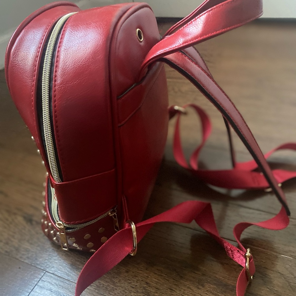 Red and Gold Small Backpack - Picture 2 of 4